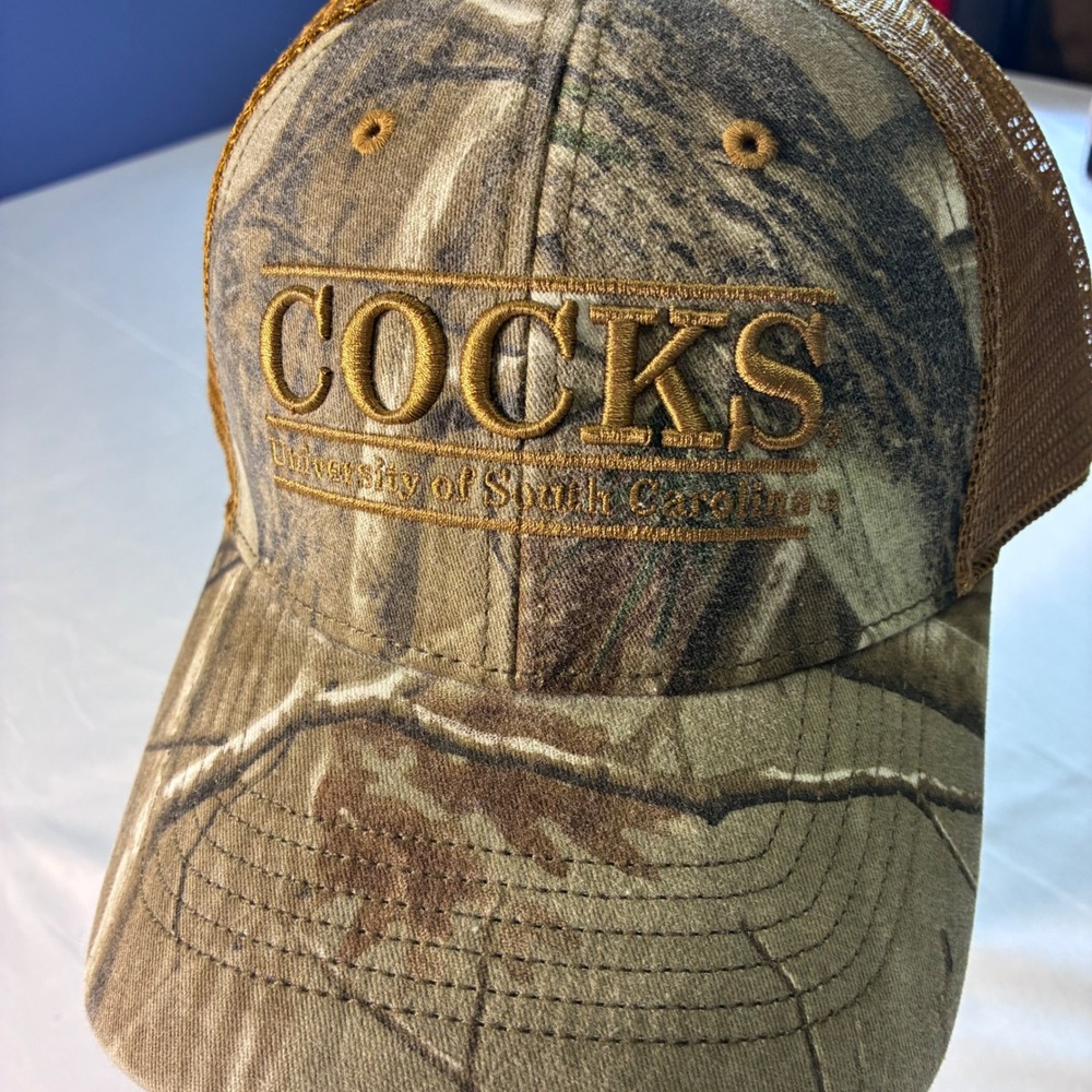 The Game University of South Carolina Gamecocks Camo Trucker Hat Snapback Cap